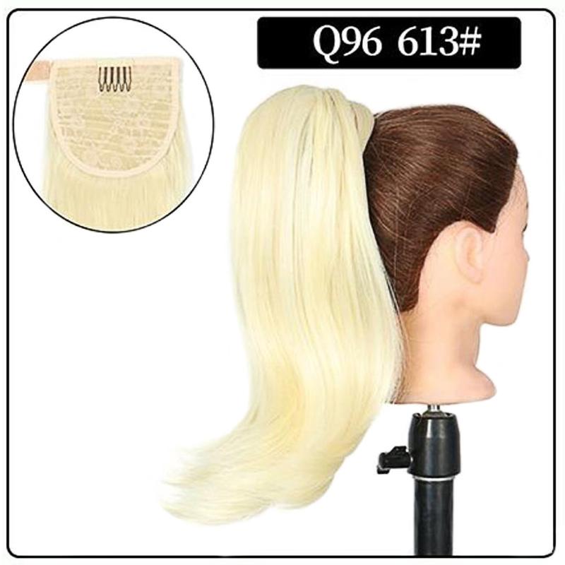 MERISIHAIR Women Natural Ponytail 18 Inch Synthetic Elastic Wrap-around Wig Clip Multi-color Ponytail Synthetic Fiber Hairpiece Daily Use