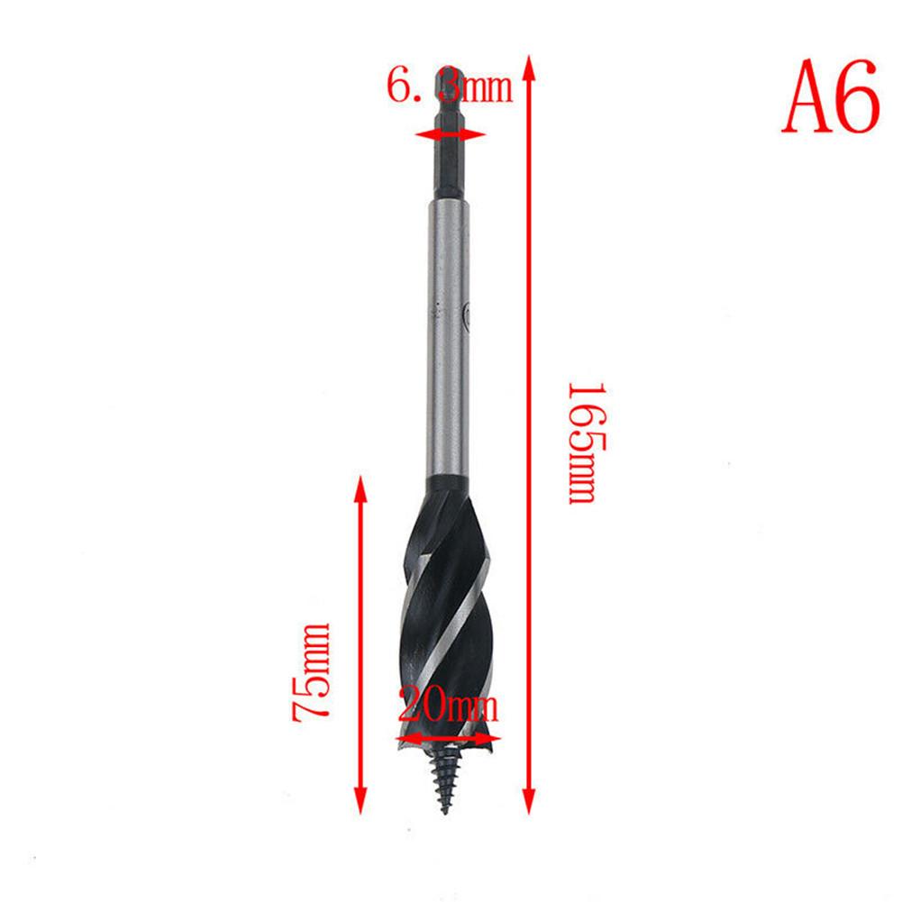 Vysoce kvalitní sada vrtáků 1ks Tesařský vrták Rychlý řez 1/4" 10-25 mm
