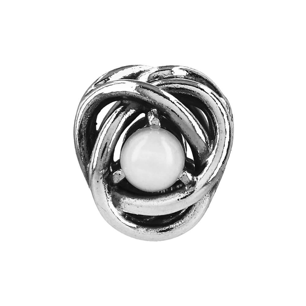 

Pandora White Mother Of Pearl Eternity Circle Silver Charm 790064c04 790064C04