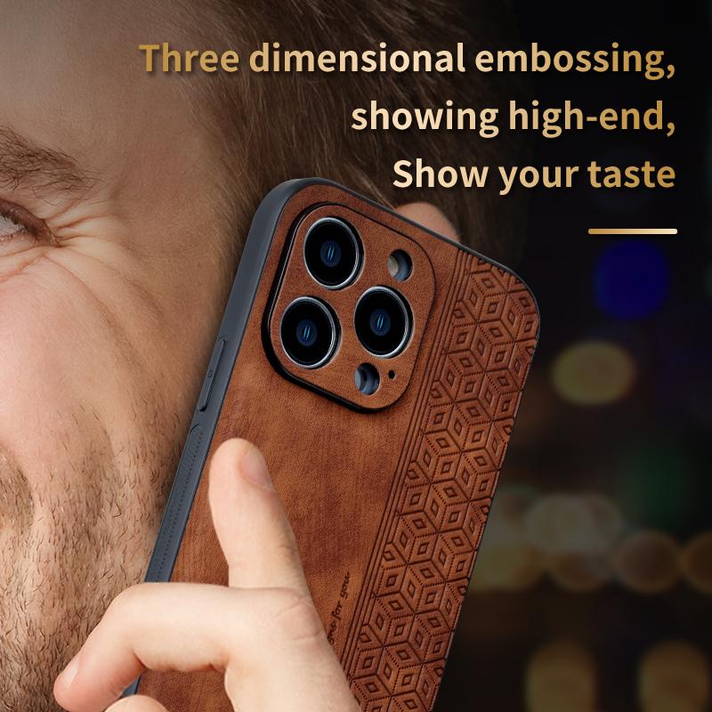 Iphone 11Case for IPhone 14Pro Max 13 12 11 Plus XS X XR 8 7 SE20 Luxury Leather Business Elite Shock Proof Cell Phone Cases