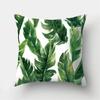 Tropical Palm Leaf Coniferous Decorative Double-Sided Polyester Cushion Cover Pineapple Yellow Green Car Throwing PillowcaseBZ--,(3)