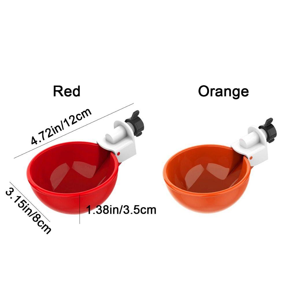 8Pcs Plastic Automatic Chicken Drinker Hanging Easy Installation Poultry Drinker Larger Capacity Duck Drinking Cup