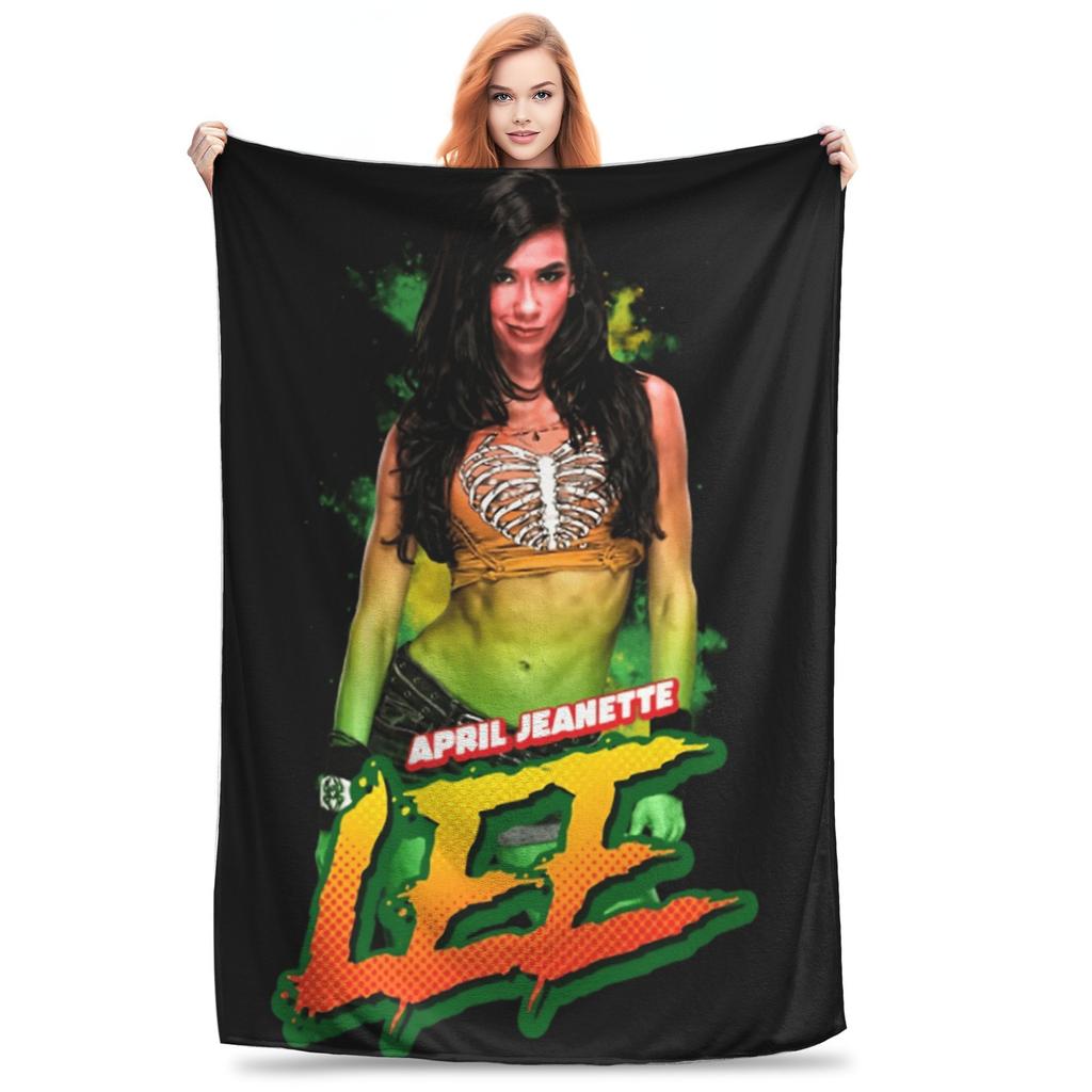 AJ Lee Wrestling Divas  Bedding Throws  Flannel Bedspread For Living Room Aesthetic Sofa Bed Cover