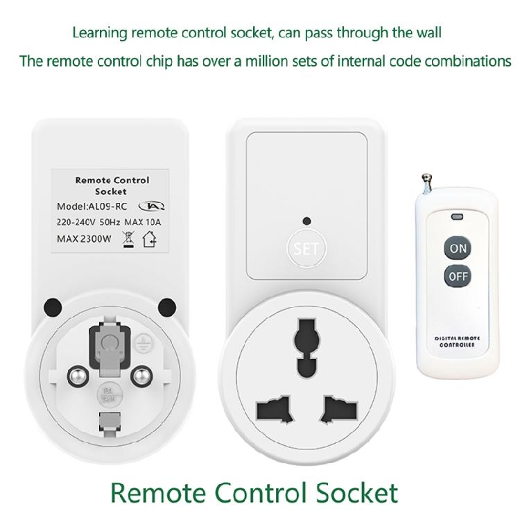 Wireless Remote Control Power Outlet Light Switch Socket 1 Remote EU Plug Newest