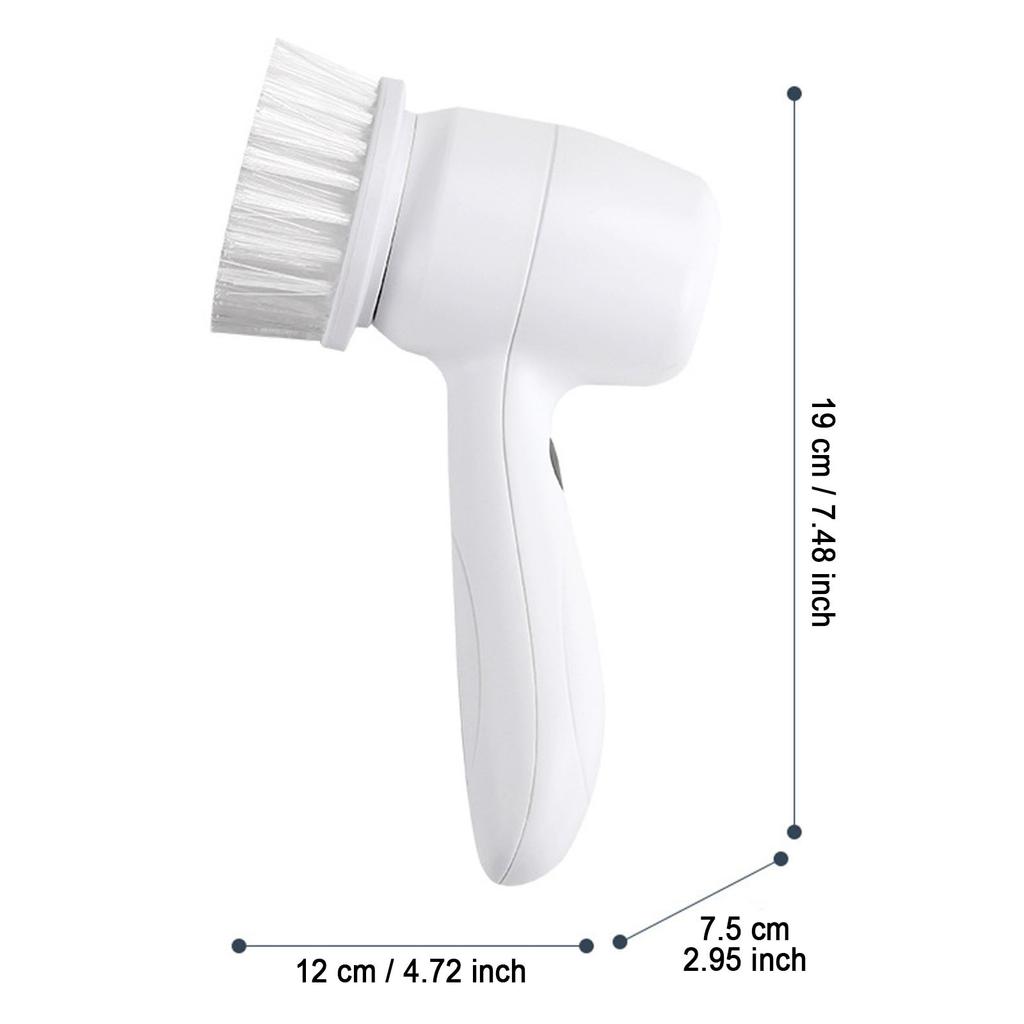 Electric Scrub Rechargeable Cleaning Tools Electric Cleaning Brush With 3 Brush Heads Suitable For Bathroom Wall Kitchen