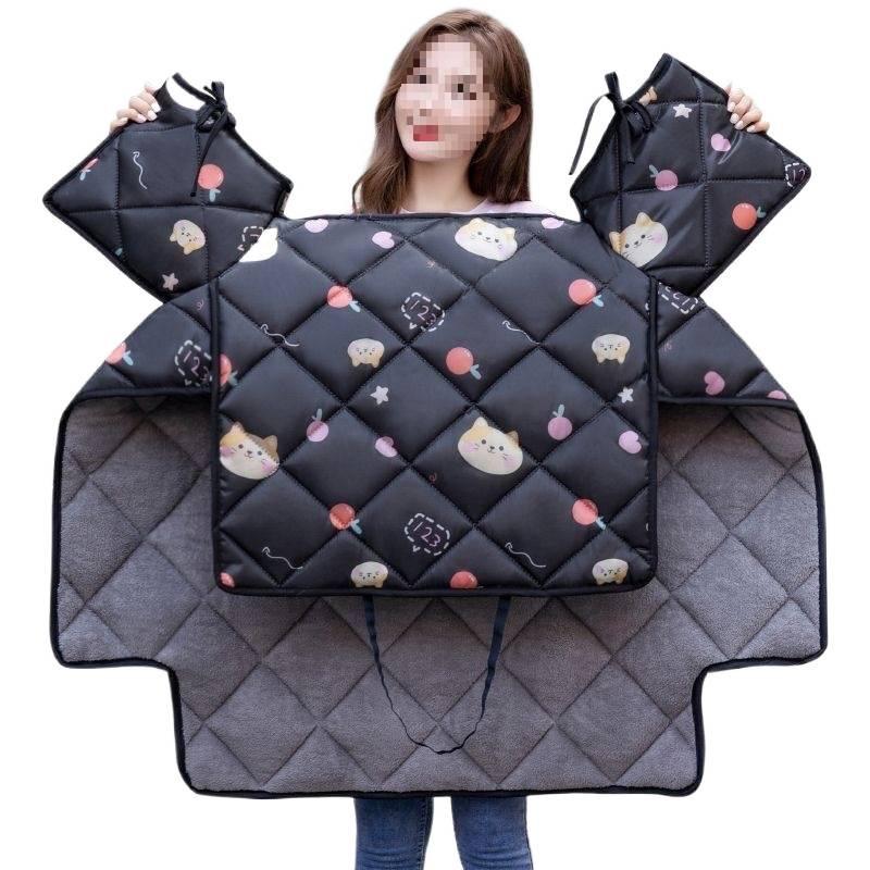 Thickened Waterproof Fleece-lined Windshield for Electric Vehicles - Cold-Proof Cover for Spring, Autumn, and Winter