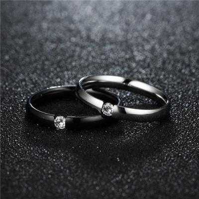 2026 Stainless Steel Ring with Zirconia for Men And Women Wedding Engagement