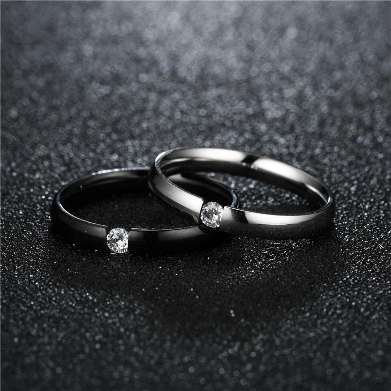 2026 Stainless Steel Ring with Zirconia for Men And Women Wedding Engagement