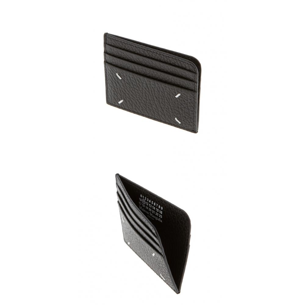 Port card din piele texturată cusută Maison Margiela Sa3vx0007 P4455 T8013