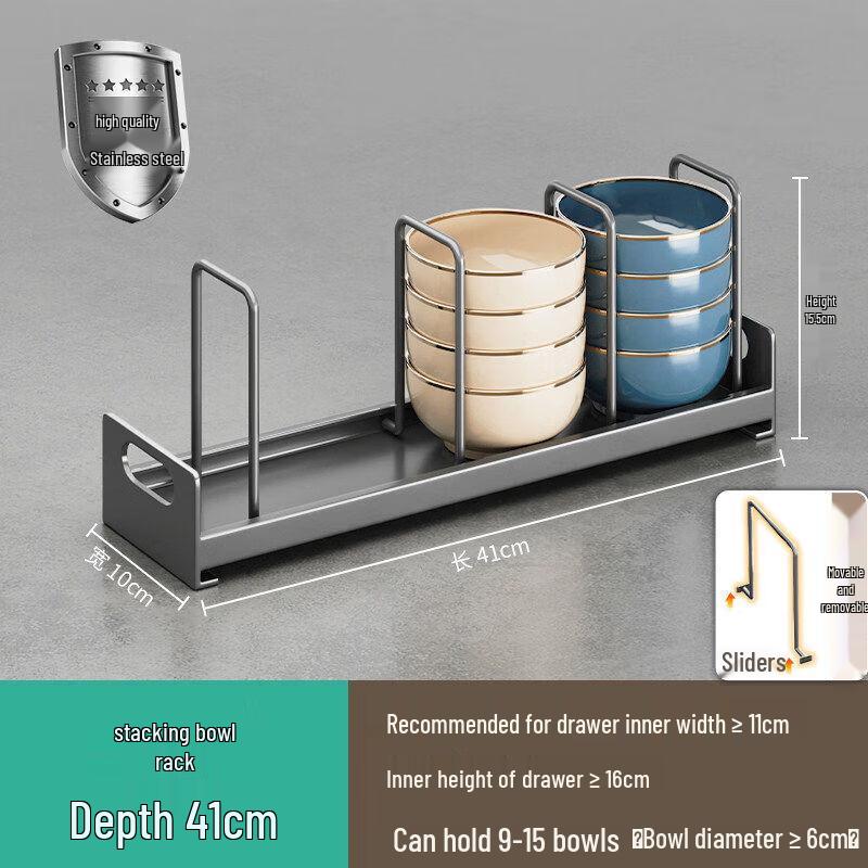 Qiwei Cream Style Horizontal Knife Block
