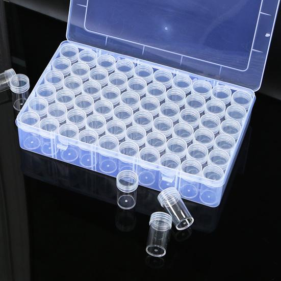 1 Set PP Wide Application Diamond Painting Storage Box Portable Anti-scratch Nail Art Storage Box Craft Tool