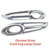Car Chrome Fog light Decoration Accessories Front Fog Lamp Cover Trim Paste Style For Honda HRV Vezel 2014 2015 2016 2017 2018