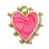 3pcs 18k Gold Plated Charm Heart/Horseshoe/Dices Poker Card Pendants with Cubic Zirconia Necklace Earrings Components