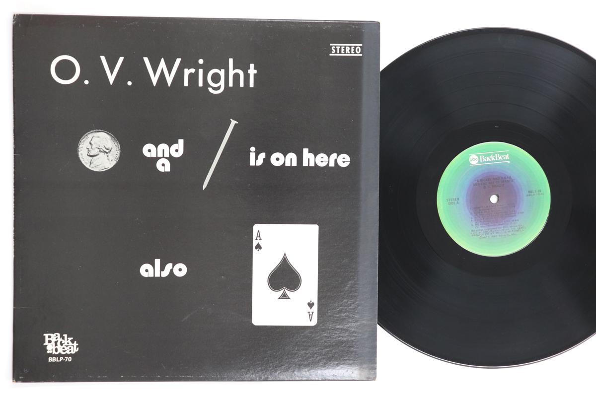 

LP Record O.V. WRIGHT A Nickel A Nail The Ace Of Spad BBLP70 BACK BEAT 1974 US SoulFunk Used