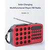 Rechargeable Portable FM Radio Mini Solar Bluetooth Wireless Speaker Support USB TF Card MP3 Music Player