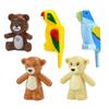 City Animal Building Block Figures Eagle Owl Goat Crocodile Dog Lion Cheetah Parrot DIY Farm Street View Accessories Bricks Gift