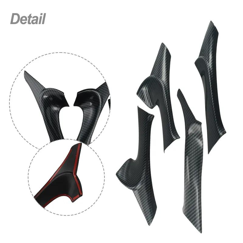 4PCS/SET Fit For Lexus IS F 250 350 2006-2013 Car Inner Door Panel Handle Left Right Cover Interior Door Armrest Pull Trim Cover