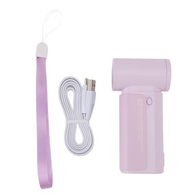 Tragbarer Handventilator 4000mAh Hochgeschwindigkeits-Kühlung Leiser Kompakter Taschenventilator mit Trageband für