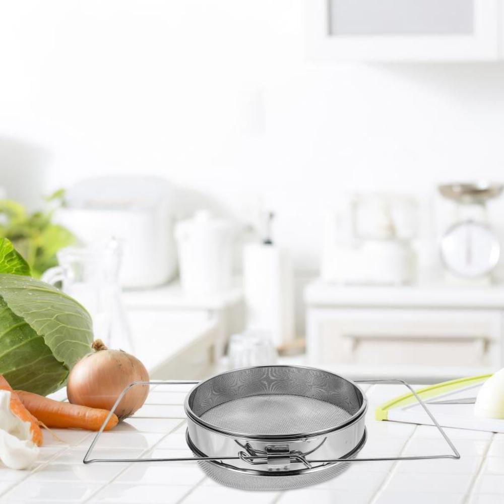 Stainless Steel Sieve Honey Strainer Extendable Double Layer Honey Extractor Mesh Sieve Net Impurity Filter Beekeeping Bee Tools