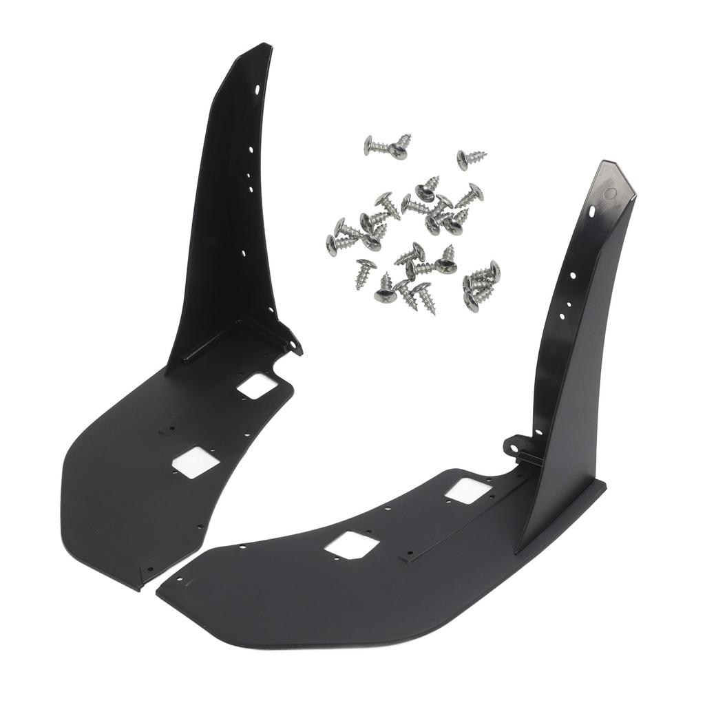Pair of Front Bumper Corner Spoiler Black Prevent Collision Front Side Corner Winglet for Mustang GT500 2014 To 2021