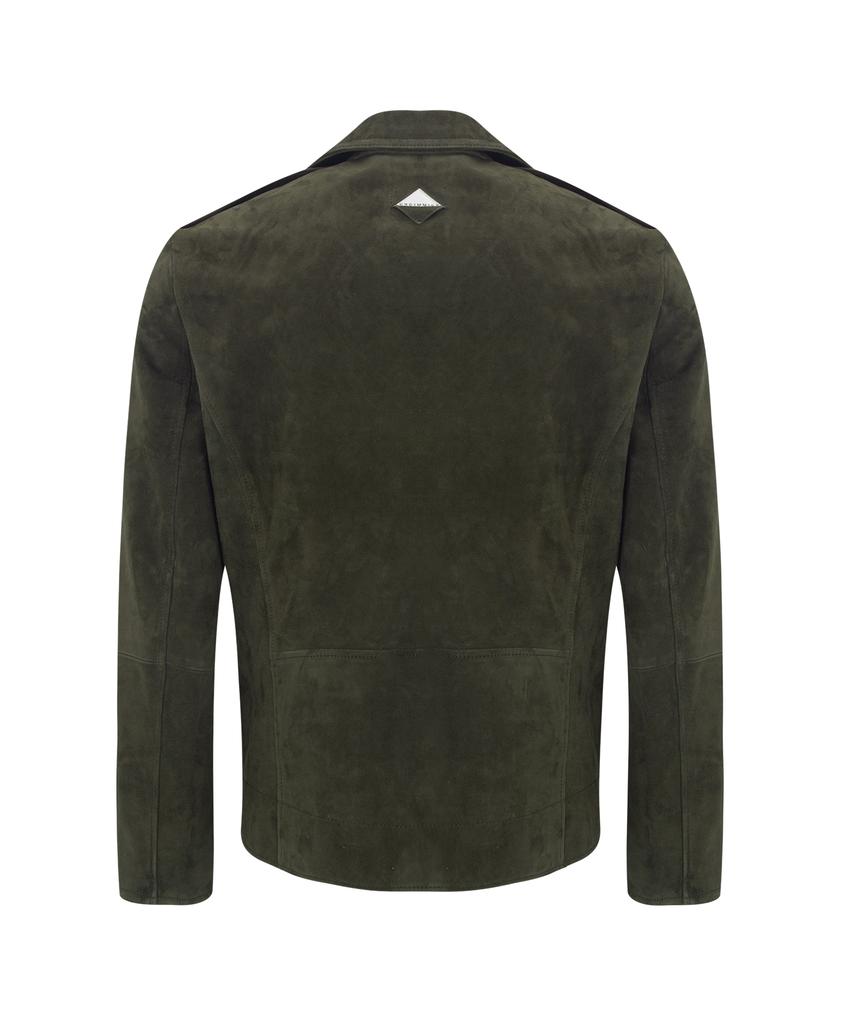 Ungimmick Suede Rider Jacket (Khaki / Goatskin)