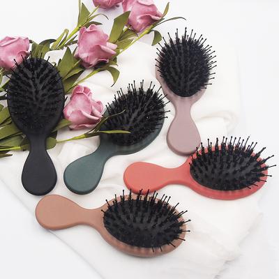 Peigne à cheveux de poche portable, brosse à cheveux de salon, brosse à shampoing, brosse de massage, peigne à cheveux en crin de cheval, outil de coiffure tendance et santé