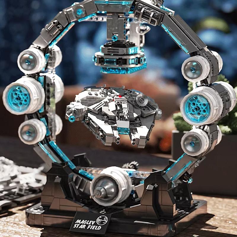 Falcon Spaceship MOC Bricks Model Star Wars Starship Building Blocks Toys DIY Boy Adult Christmas Gifts Room Ornament NEW
