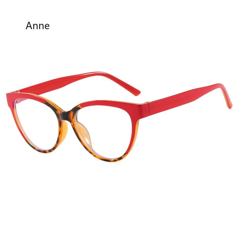 New Women Glasses Frame Cat Eye Flat Mirror Fashion Eyeframe Retro Anti Blue Light Trendy Man Decorative Glasses Plain Eyewear