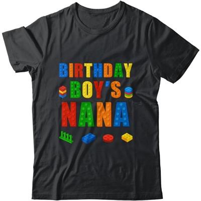 TeesPure Master Builder Nana Birthday Boy Building Bricks Blocks Shirt Short Sleeve Tee