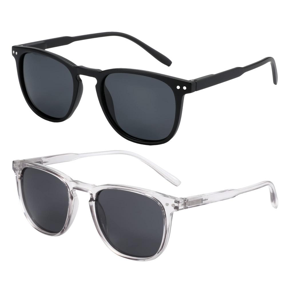 ZENOTTIC Retro Kleine Runde/Eckige Polarisierte Sonnenbrille Vintage Leichter Rahmen für Herren Damen Mode Shade