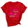 Breast Cancer Picked The Wrong Girl Awareness Fight Pink Ribbon Unisexs TShirt