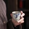 Japanese Style Ceramic Blue and White Antique Glaze Teacup Elegant Beautiful Teapot Kung Fu Kettle Coffee Mug Chinese Tea Pot