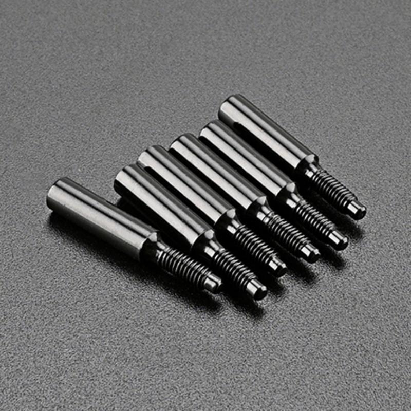 6 Pieces Bridge Tremolo Saddles Screws for Floyd-Rose Practical String Locking Screws Black Metal Screws Easy to Use