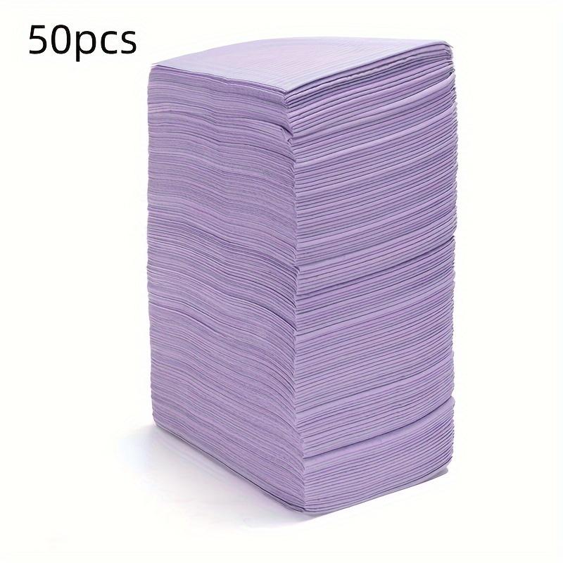 

50 шт. одноразовые водонепроницаемые салфетки для чистки татуировок, нагрудники для татуировок, чехлы для столов, салфетки для чистки зубов, аксессуары для татуировок фиолетовый
