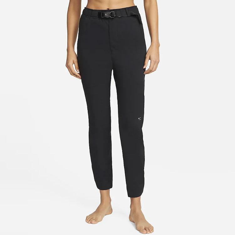 Nike X MMW Elastic Waist Solid Color Casual Long Pants Spring Season Men Bottoms Black DD9433-010