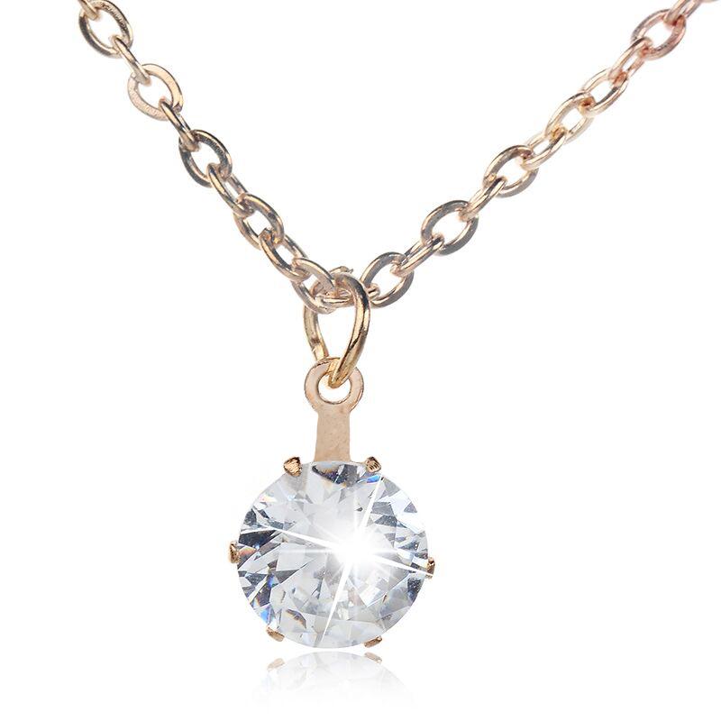 European and American Fashion Zirconia Crystal Necklace