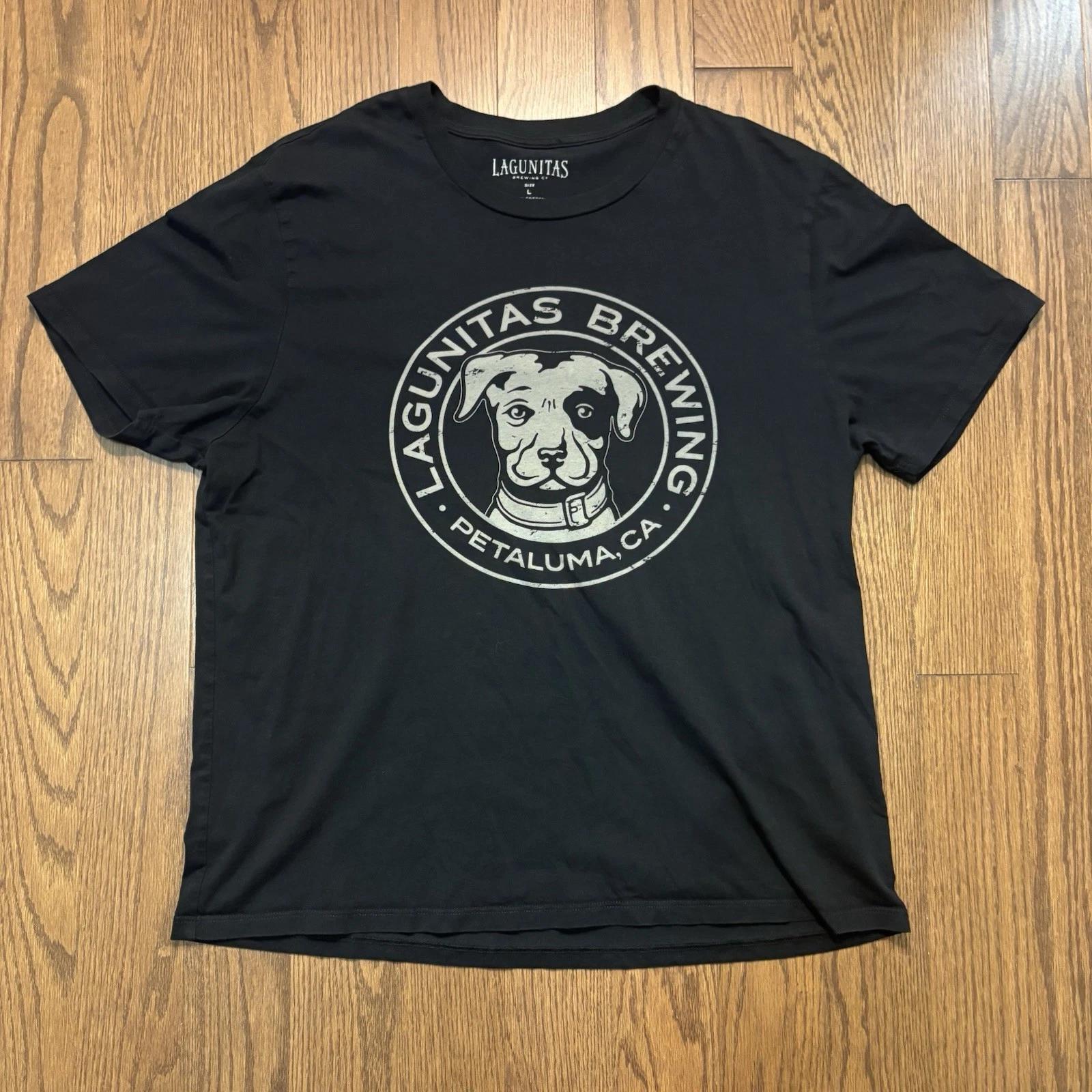 Laguanita Brewing Company T Shirt Men’s Large Black Beer Drinking Party Tee Frat 4XL