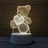 Novelty Lighting 3D Acrylic LED Night Light USB Powered Bedroom Bedside Decor Night Lamp Birthday Kid Gifts Table Ornaments