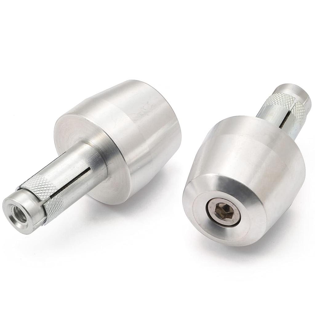 Daytona Bar Inner Diameter Aluminum Surface 99985 End, Motorcycle, Universal, 14-19mm, Billet, Type, Silver,