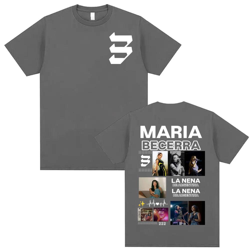 Singer Maria Becerra La Nena De Argentina Graphic T Shirts Men Women Clothing T Shirt 100 Cotton 90s Summer Tshirt Streetwear