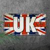 DruckenVintage Britisches Metallkennzeichen x Zoll Aluminium Wanddekoration Landhausstil Britische Flagge Design Staubpr