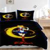 Sailor Moon Sichel Bettwäsche-Set Bettbezug Geschenk für Schlafzimmer, Enthält 1 Bezug und 2 Kissenbezüge, Ohne FüllungB468