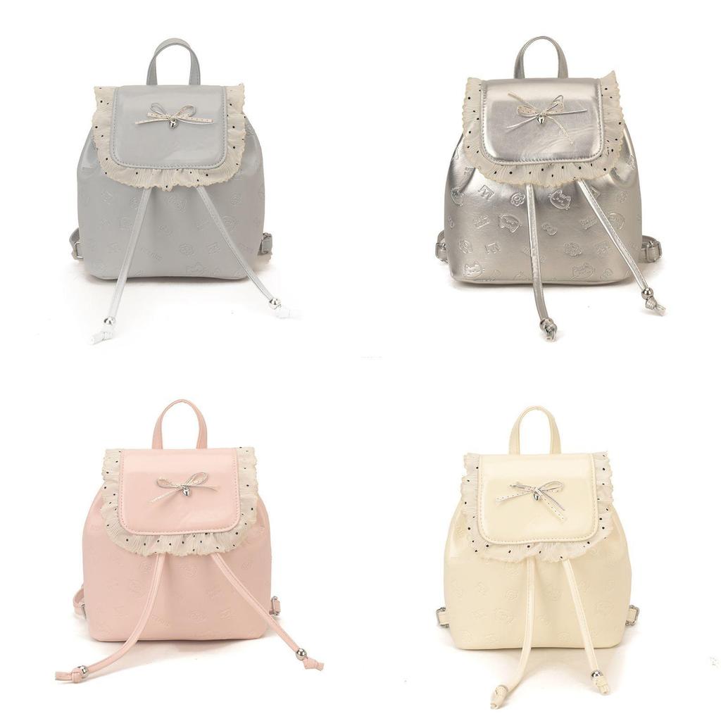Pu Butterfly Knot Backpack For Girls And Teens With Storage And Comfort