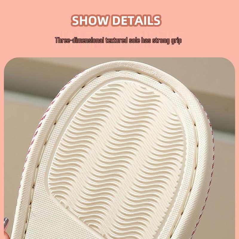 Non-Slip Indoor Cotton-Linen Slippers for All Seasons - Unisex