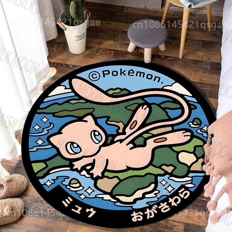 Multiple Styles Japan Cute Doraemon Print Round Rugs for Living Room Bedroom Floor Mats Kids Room Household Carpet Home Decor