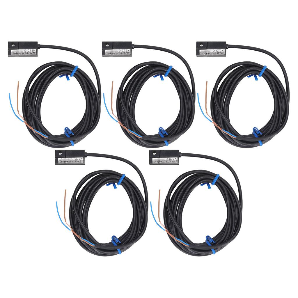 5Pcs 2 Wire Magnetic Switch Normally Open Magnetic Proximity Sensor DC AC5‑240V 100mA for TTL Circuit