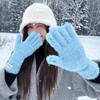Warm Winter Plush Gloves Mink Fleece Velvet Mittens Korean Touch Screen Gloves  Winter Accessories
