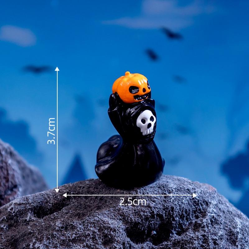 Mikrolandskap Halloween Heks Spøkelse Gresskar Dekorative Tilbehør Mini Ornamenter
