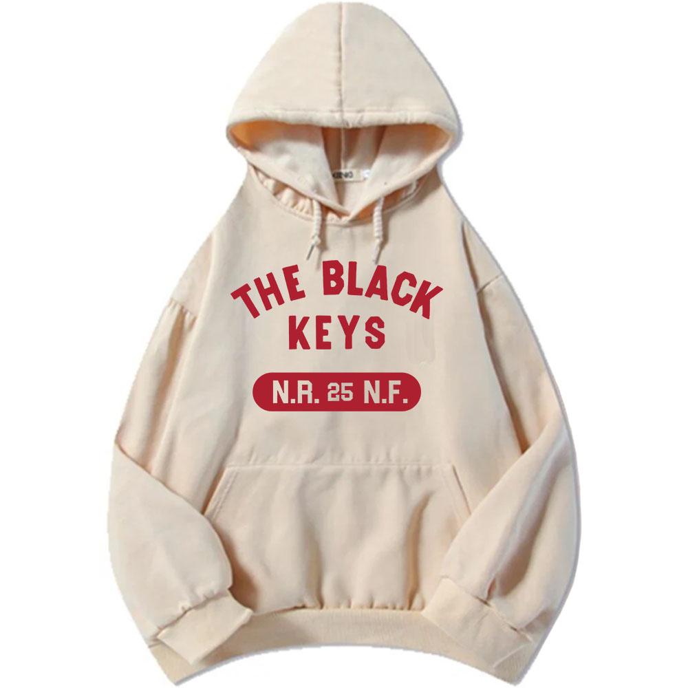 The Black Keys NRNF Sweats à capuche Manches longues Polaire Sweat à capuche pour homme Décontracté Unisexe Streetwear Lourd Mental Mode Pull