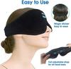 3D Sleeping Headphones Bluetooth Eye Mask for Women Men Wireless Music Blackout Masks for Side Sleepers Insomnia Travel Gift